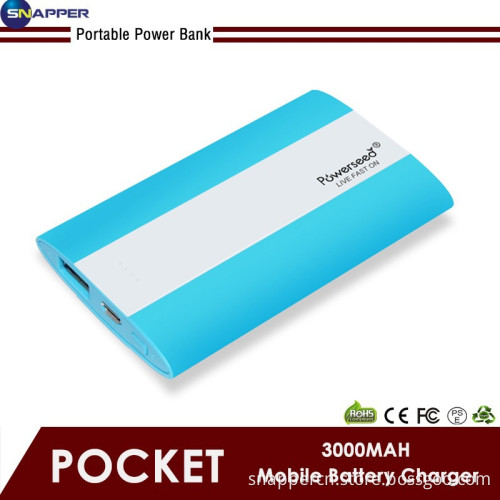 Portable mobile power bank 3000mah touch screen led indicator mobile phone power charger for iphone samsung HTC for tablet